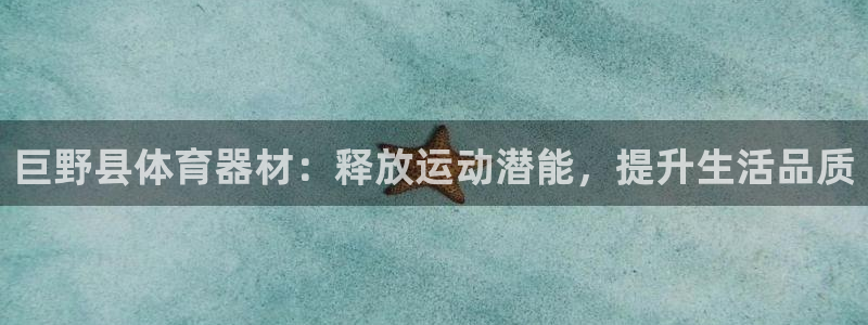 星欧娱乐平台告7O777：巨野县体育器材：释放运动潜