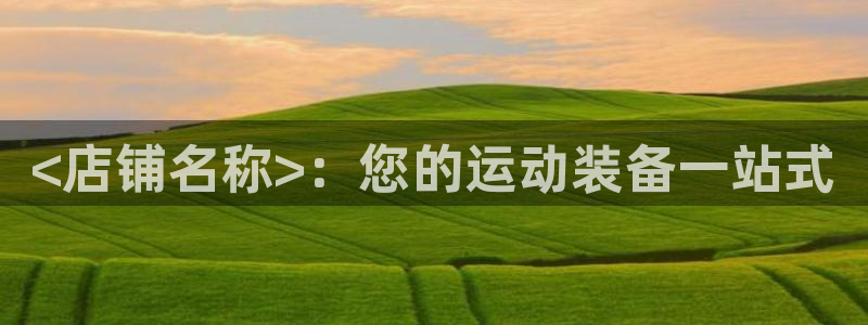 星欧娱乐最建议买的三个游戏：<店铺名称>：您的运动装