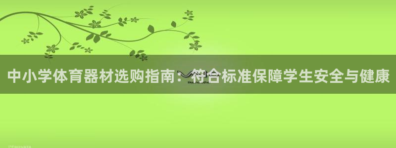 星欧娱乐伐官网注册：中小学体育器材选购指南：符合标准